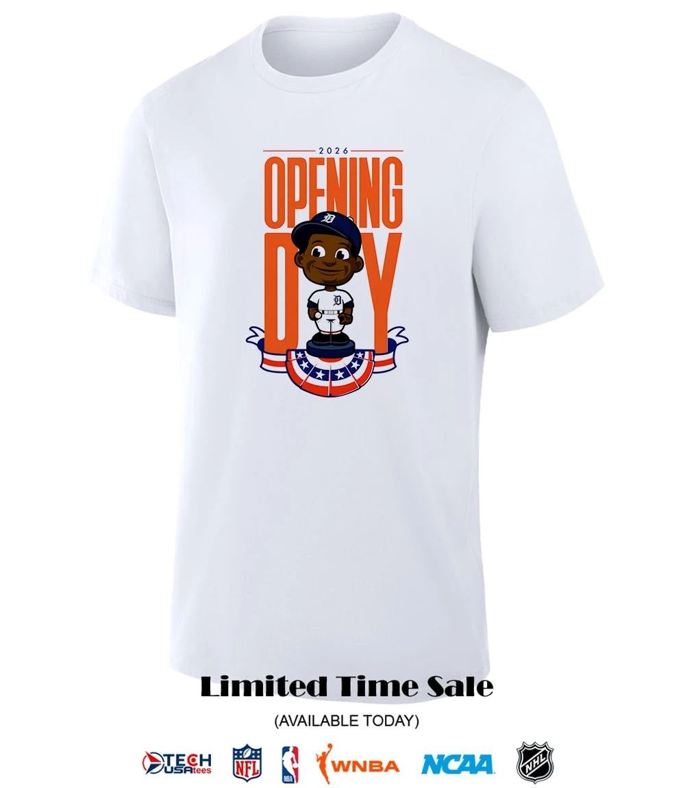 2026 Opening Day Detroit Tigers bobblehead shirt
