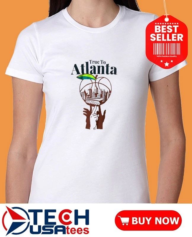 True to Atlanta Hawks skyline shirt
