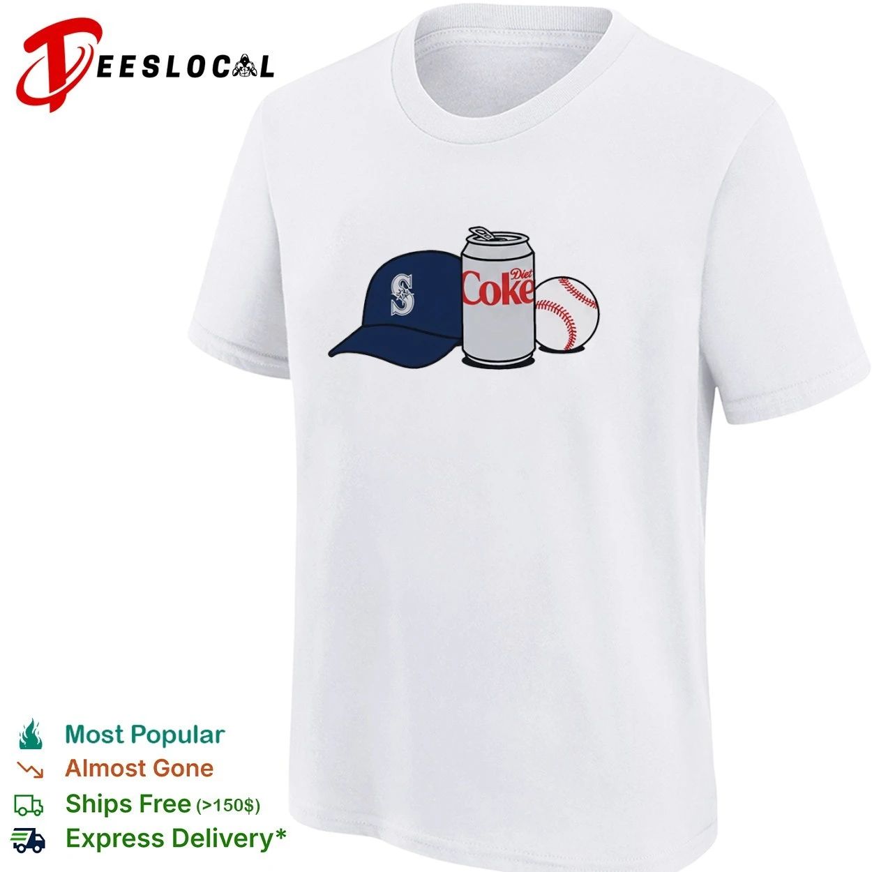 Seattle Mariners Diet Coke Baseball 2026 Mariners T-shirt