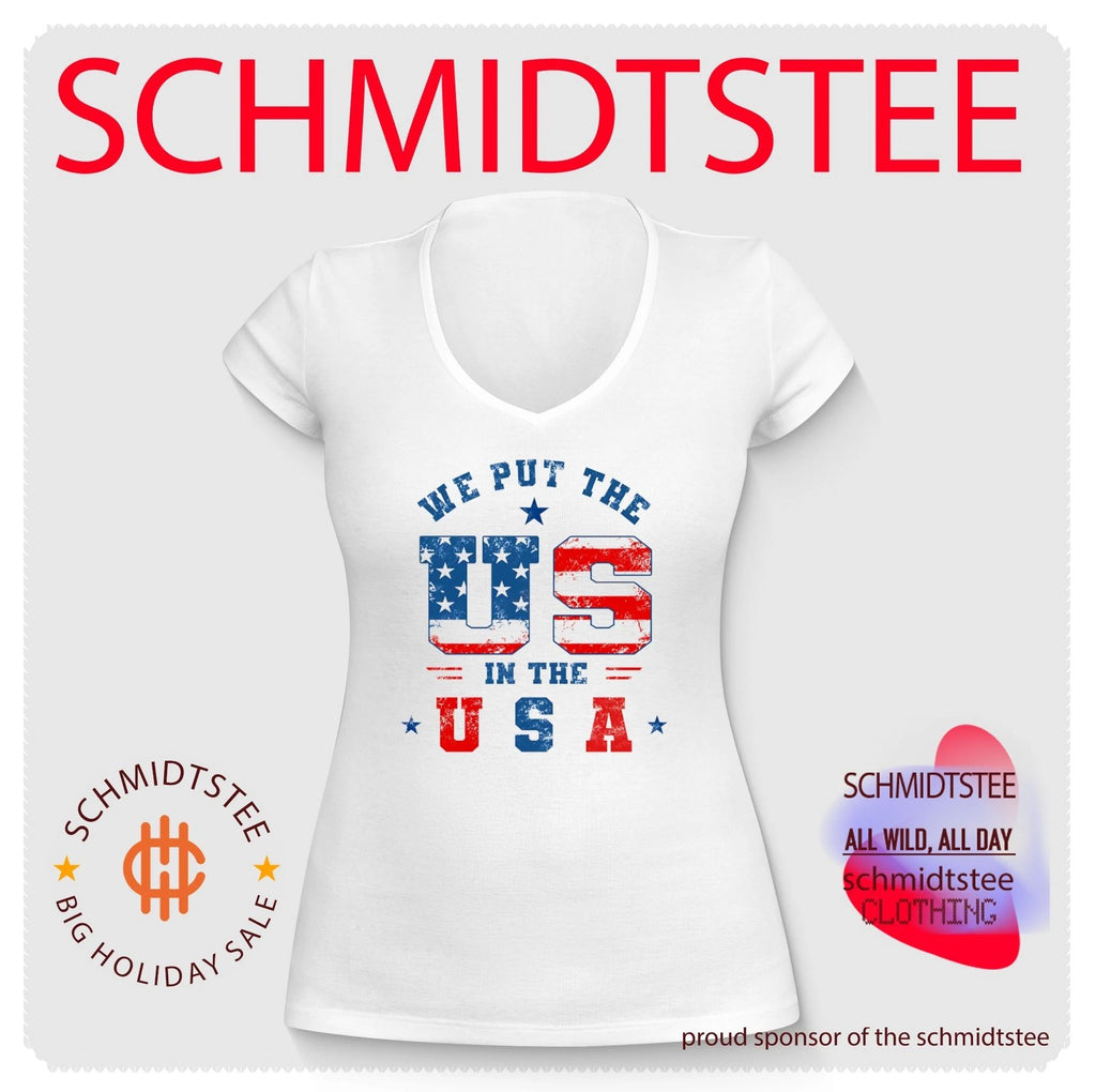 We Put the US in the USA Patriotic American Flag shirt