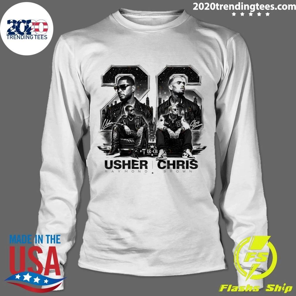 Raymond Brown Usher and Chris Brown R and B Music Vintage Shirt