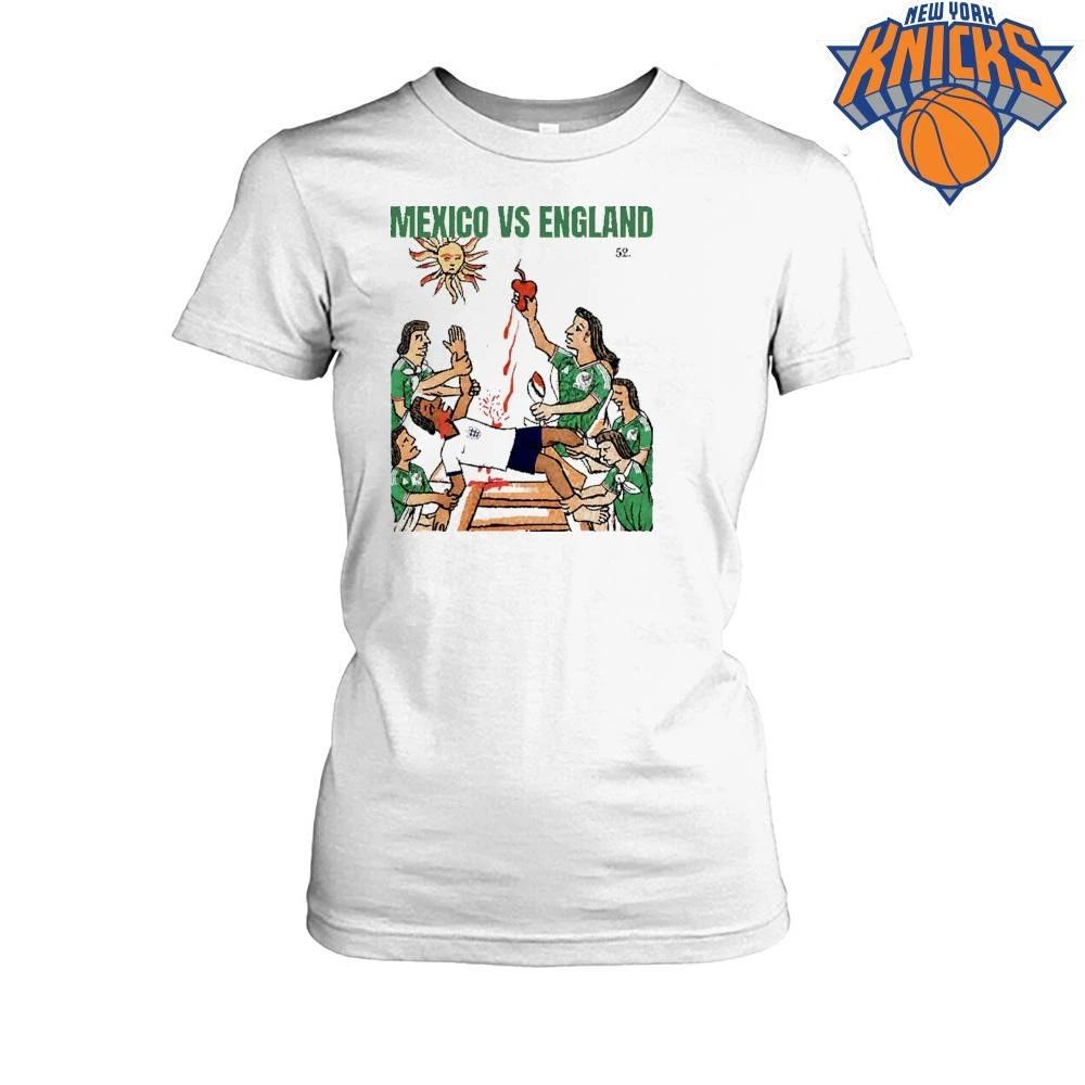 Mexico Vs England Aztec Sacrifice Meme Soccer Football Graphic Shirt