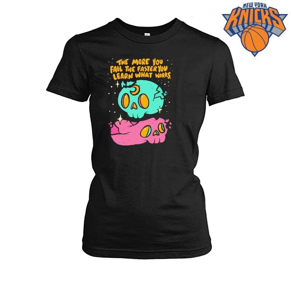 Space Cat Moon Skull Pastel Aesthetic Motivational Quote Graphic Shirt