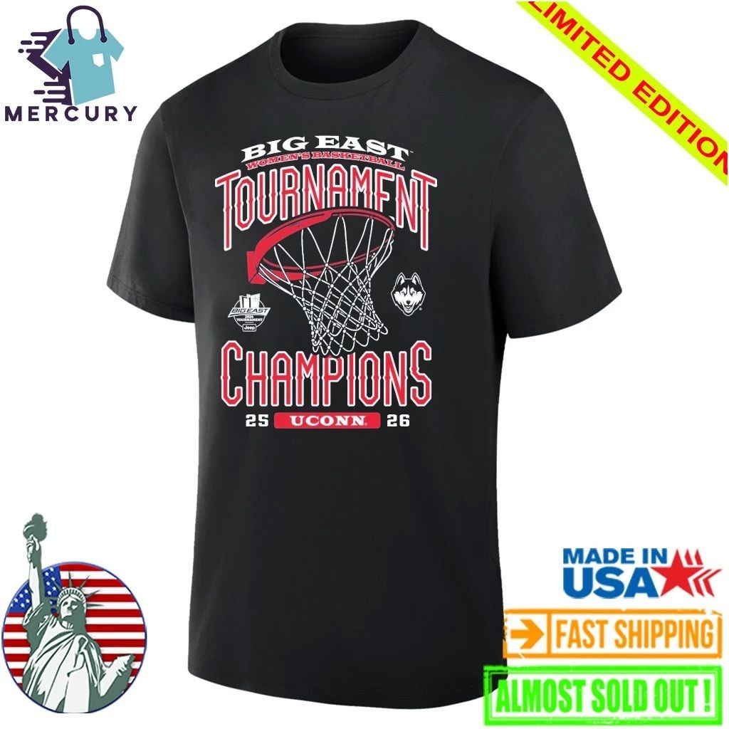 UConn Huskies 2026 Women’s Basketball Big East Conference Champions Shirt