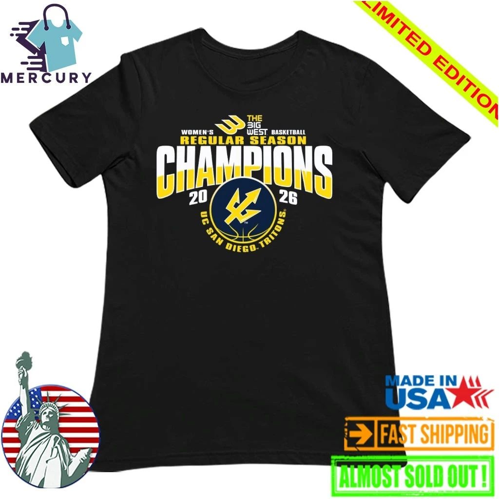 UC San Diego Tritons Women’s Basketball 2026 Big West Regular Season Champions Shirt