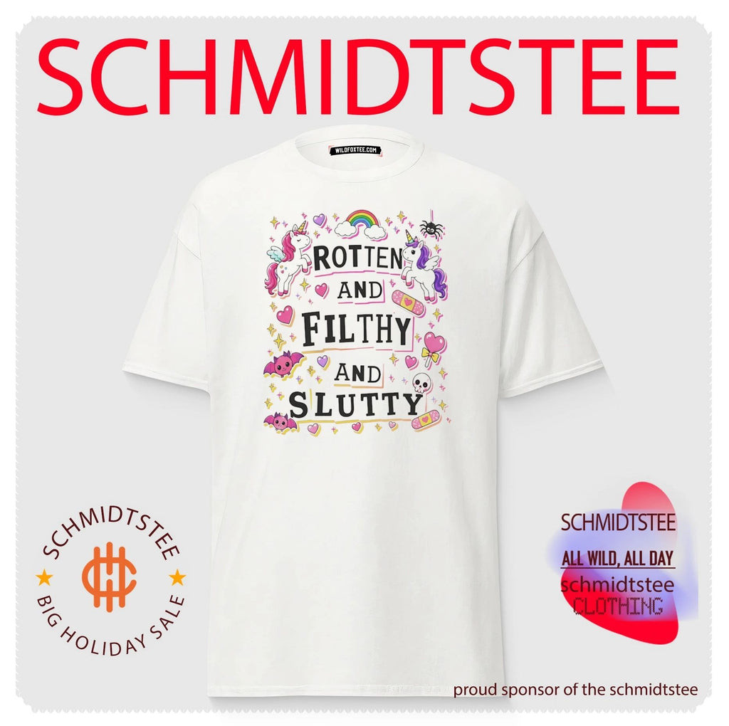 Rotten and Filthy and Slutty with Unicorns and Bats shirt