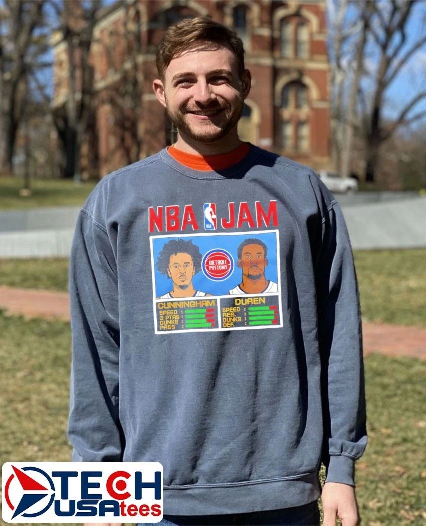 NBA Jam Detroit Pistons Cade Cunningham and Jalen Duren shirt