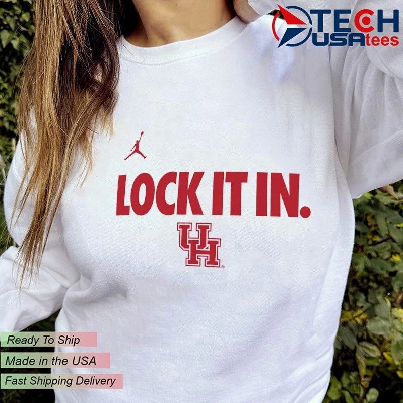 Lock it in Houston Cougars 2026 On-Court Bench shirt