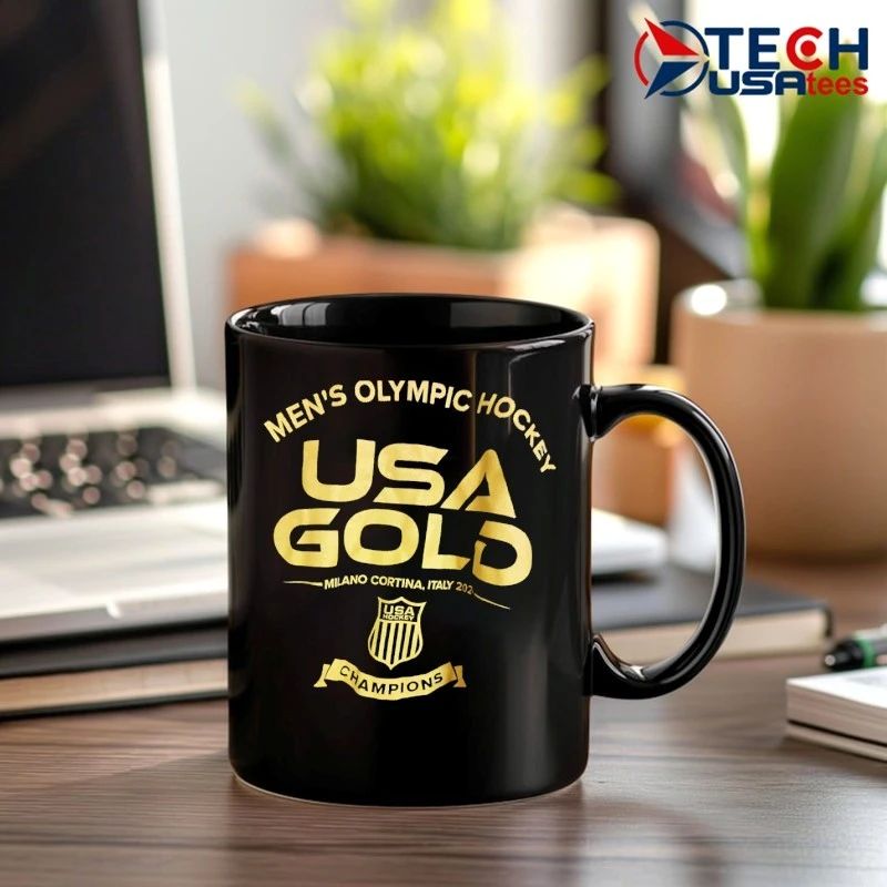 Men’s Olympic Hockey USA Gold Champions Milano Cortina Italy 2026 shirt