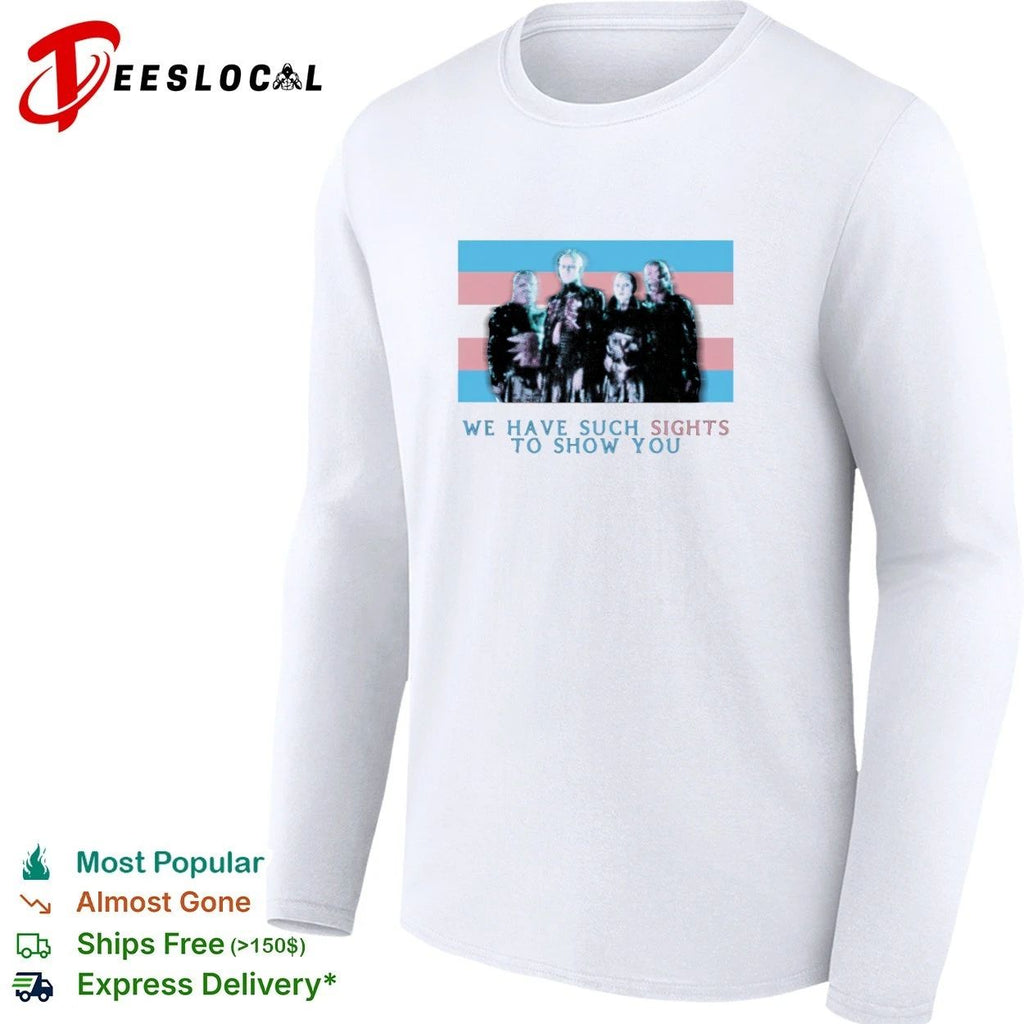 We Have Such Sights to Show You Hellraiser Trans Pride Flag T-shirt