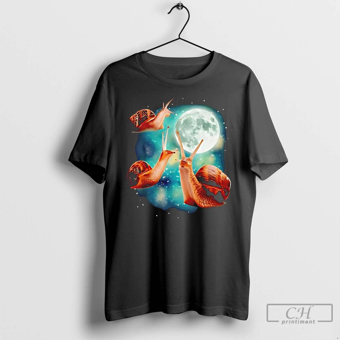 Classic Three Snails Moon Parody Graphic