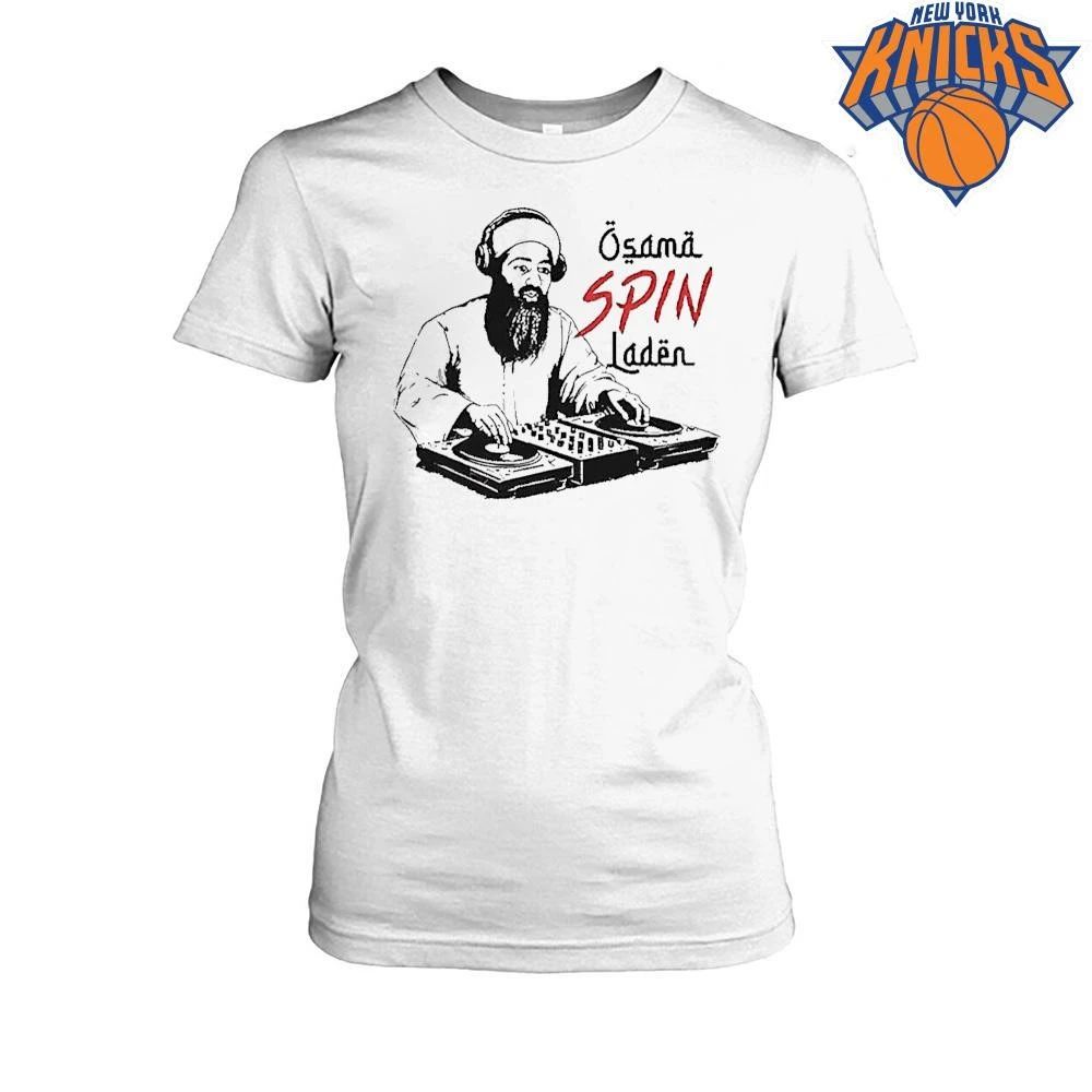 Osama Spin Laden DJ turntable parody music shirt