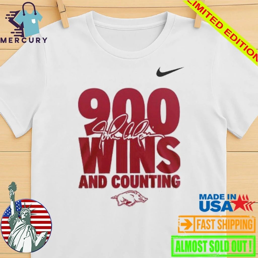 Arkansas Razorbacks x Coach John Calipari 900 Wins And Counting Shirt
