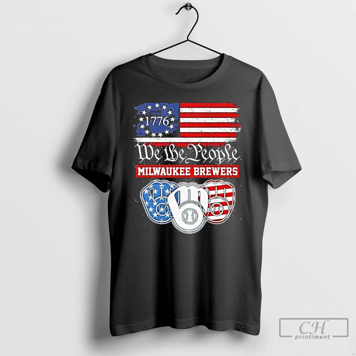 Classic We The People Milwaukee Brewers American Since 1776