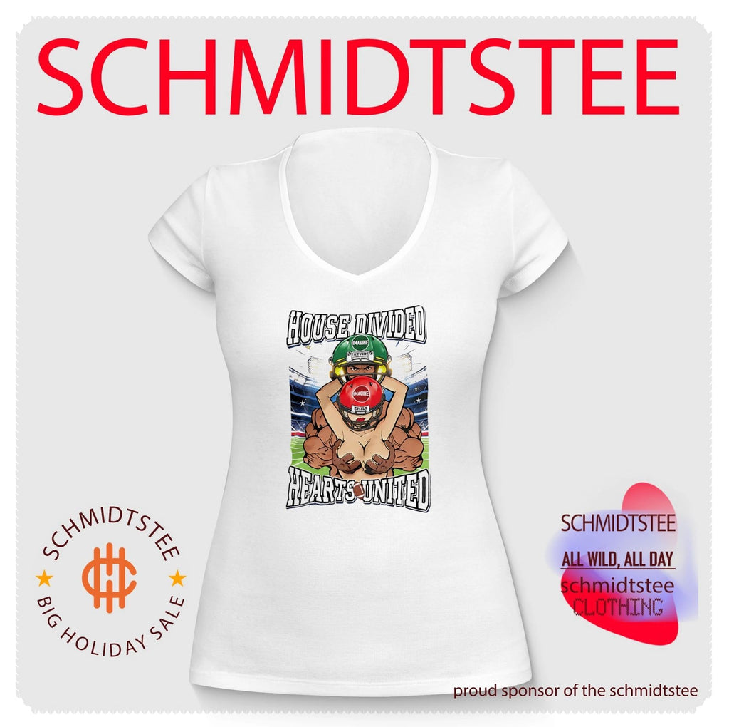 House divided hearts united football players illustration shirt