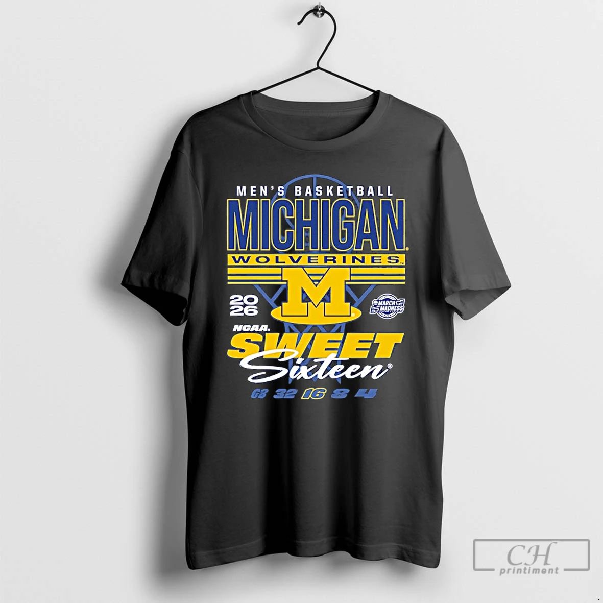 Classic Michigan Wolverines 2026 Ncaa March Madness Sweet 16 Bound