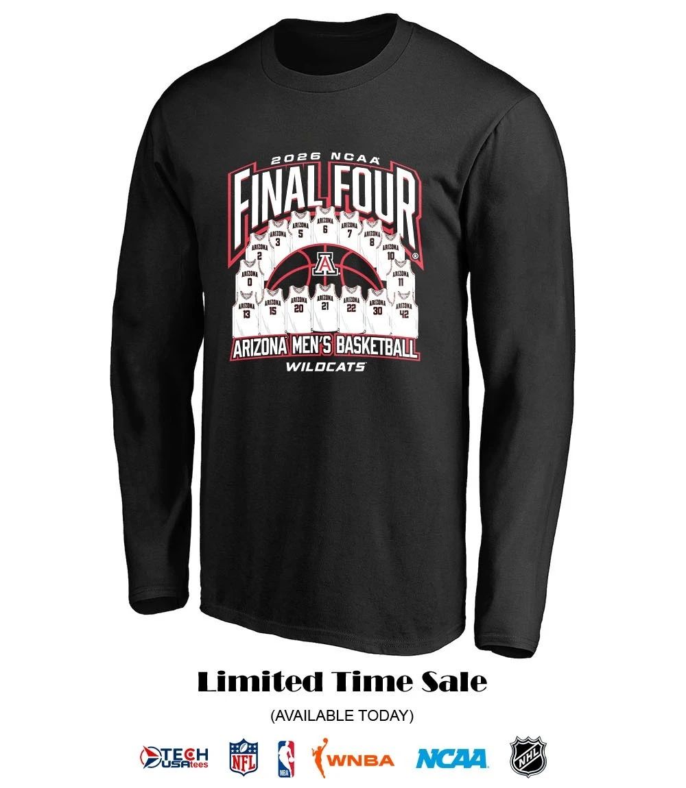 2026 NCAA Final Four Arizona Wildcats Men’s Basketball Jersey shirt