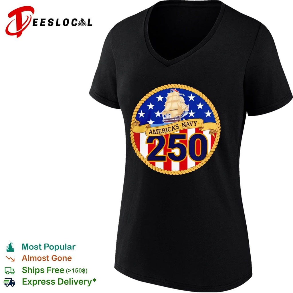 America’s Navy 250 Years United States Sailing Ship T-shirt