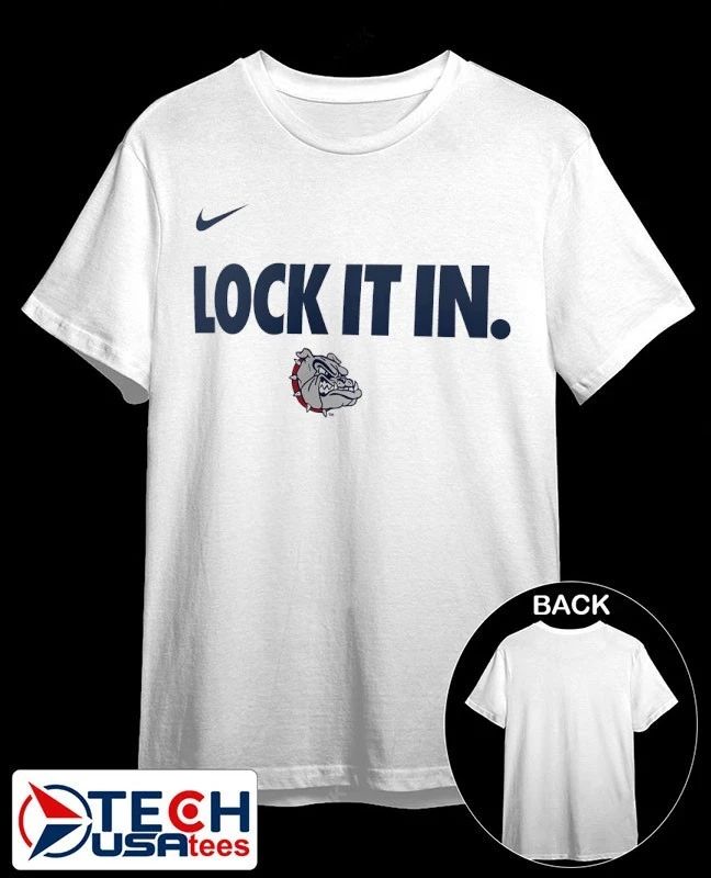 Lock it in Gonzaga Bulldogs 2026 On-Court Bench shirt