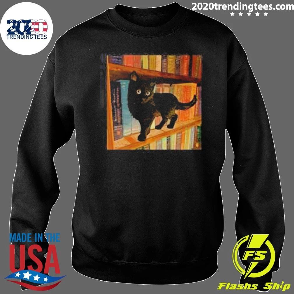 Little Library Cat Tee Shirt