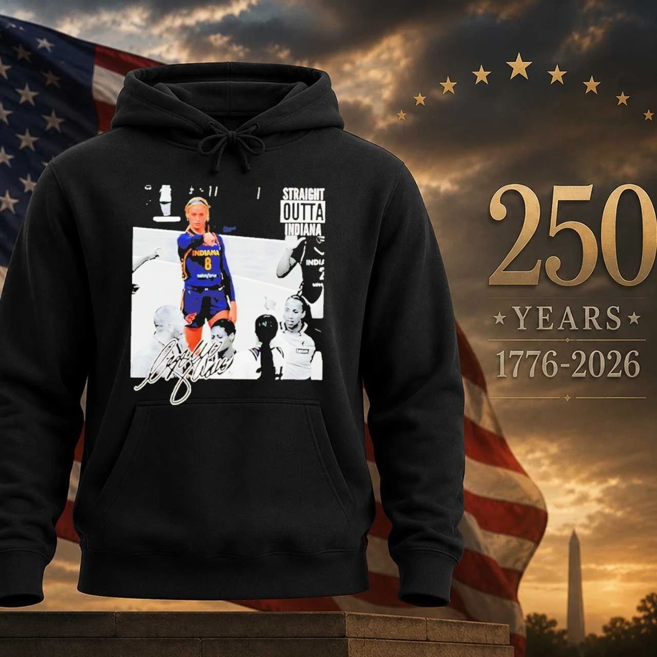 Sophie Cunningham Straight Outta Indiana Basketball Shirt