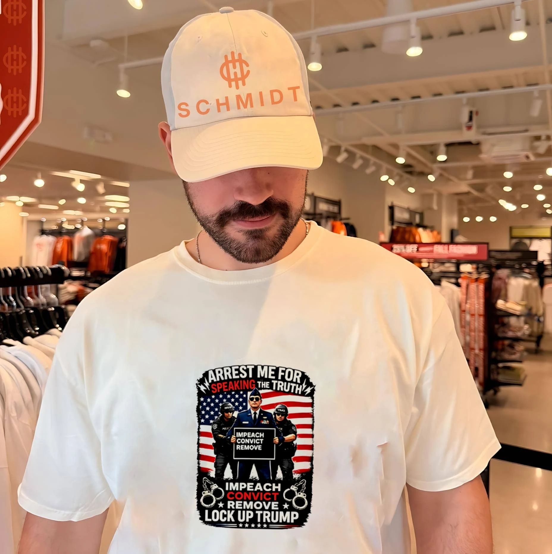 Jason Watson Arrest Me for Speaking the Truth Impeach Convict Remove Trump shirt
