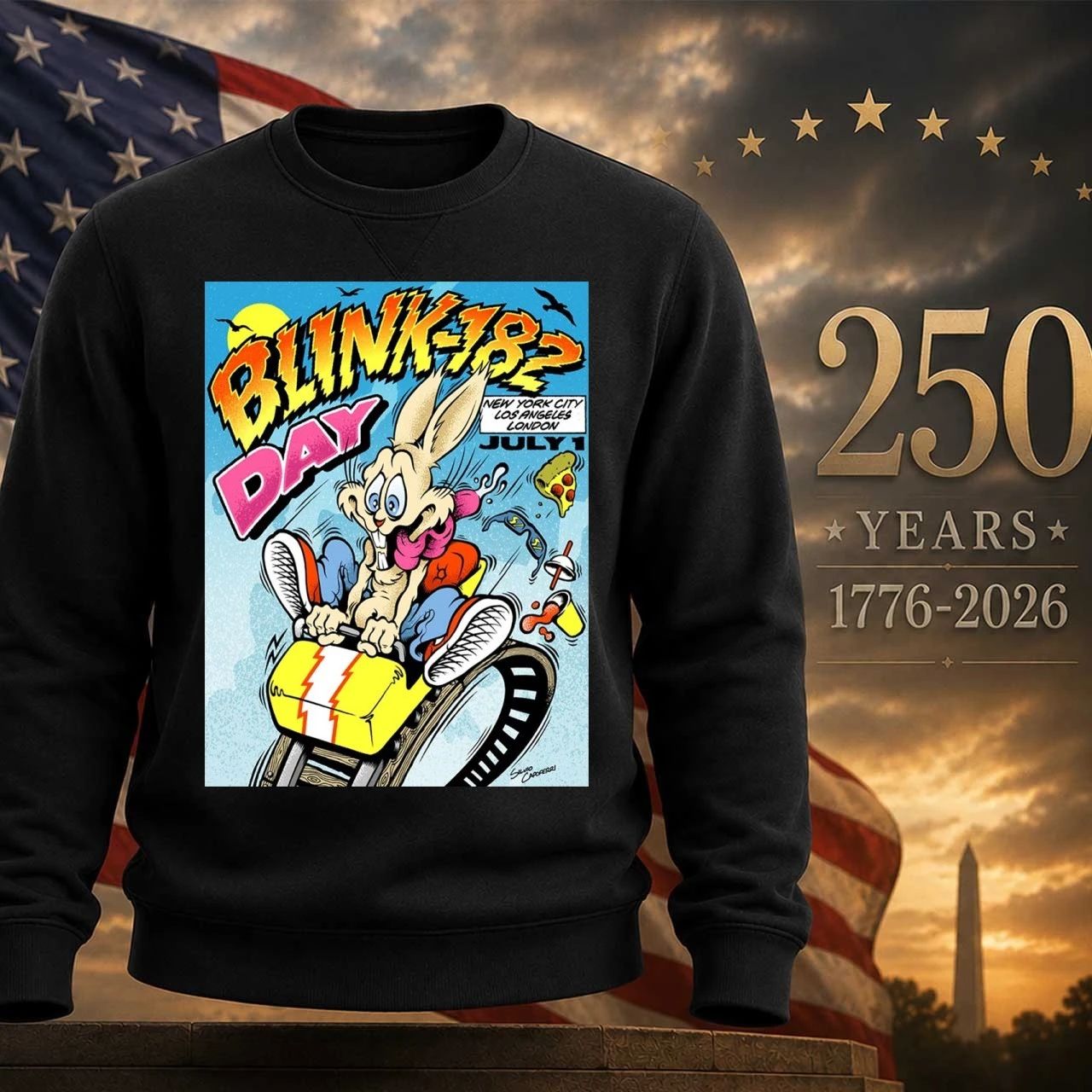 Blink 182 Day 2026 For New York City Los Angles And London On July 1 2026 Shirt
