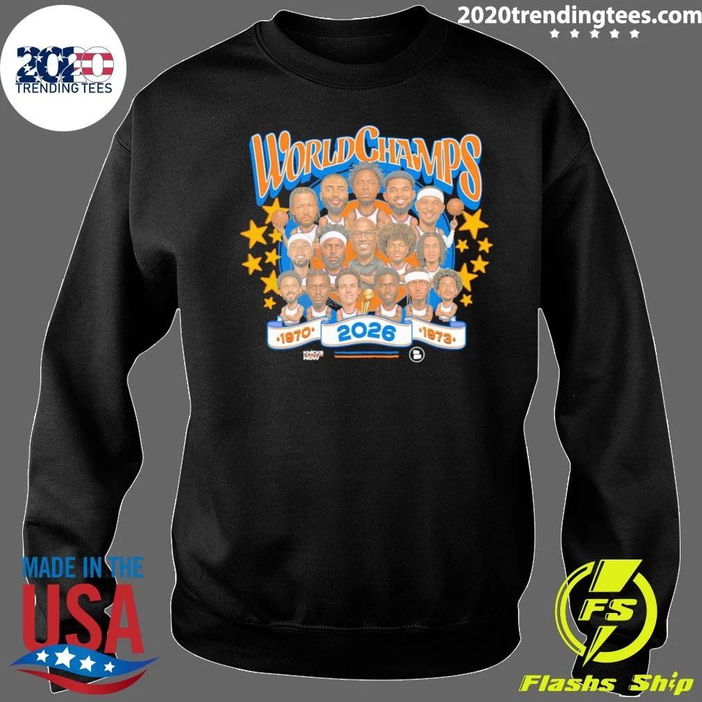 Oklahoma City Thunder 2026 World Champions Team Caricature Shirt