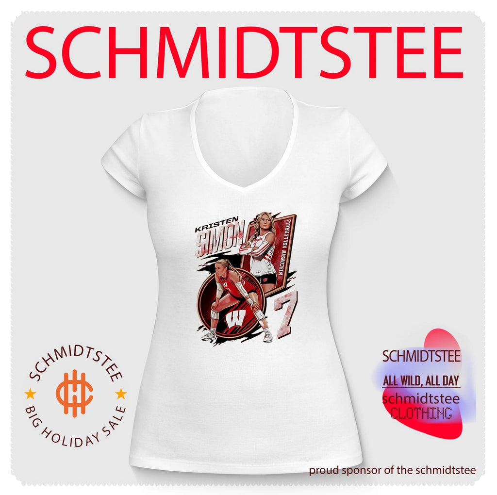 Wisconsin Badgers Kristen Simon number 7 vintage shirt