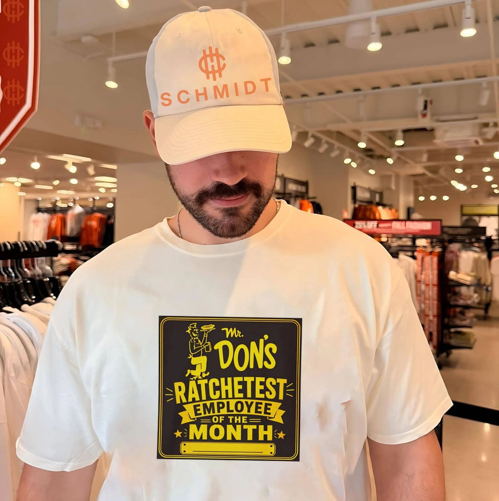 Mr Don’s Ratchetest Employee of the Month Vintage Sign shirt