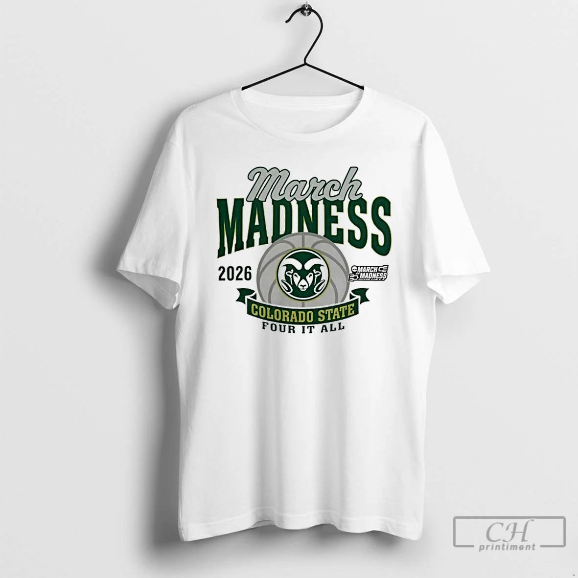 Classic 2026 March Madness Bound Colorado State Rams Womens Basketball Four It All T Shirts