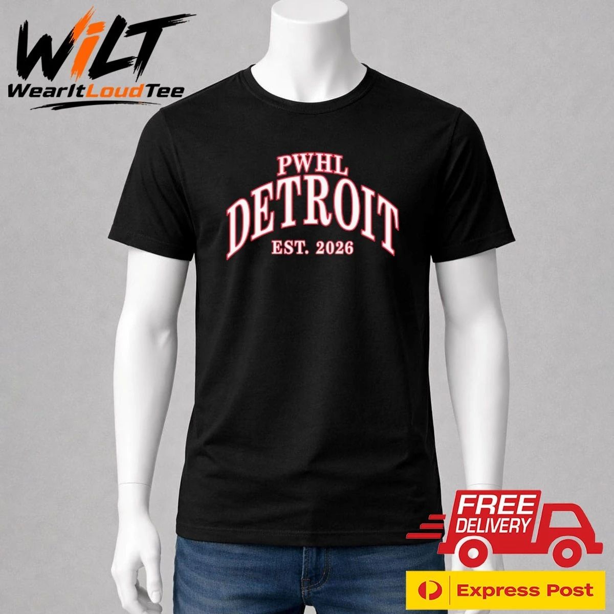 PWHL Detroit EST 2026 Shirt
