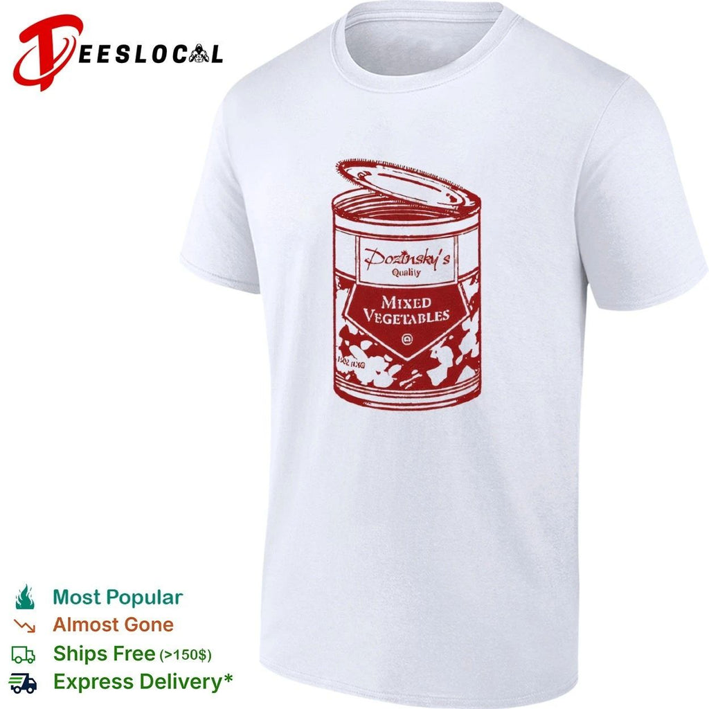 Dozinsky’s Quality Mixed Vegetables canned food T-shirt