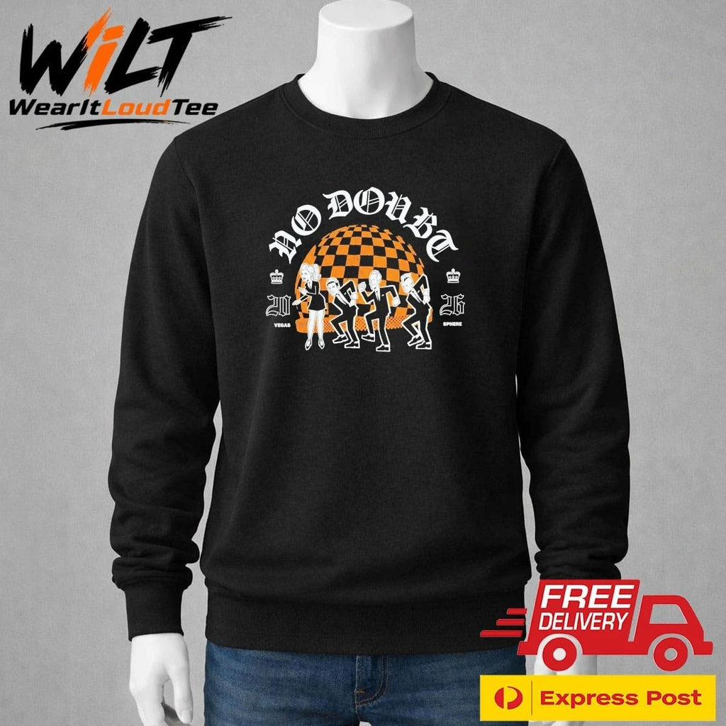 No Doubt Live At Sphere Las Vegas 2026 Concert Cartoon Ska Band Shirt