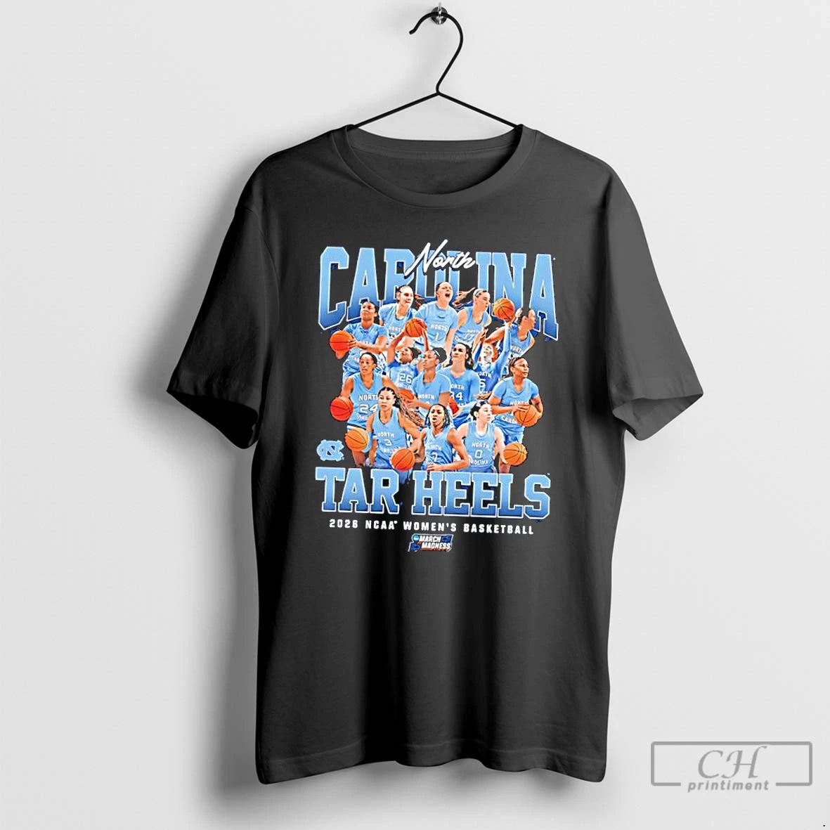 Classic North Carolina Tar Heels Womens Basketball Ncaa March Madness 2026