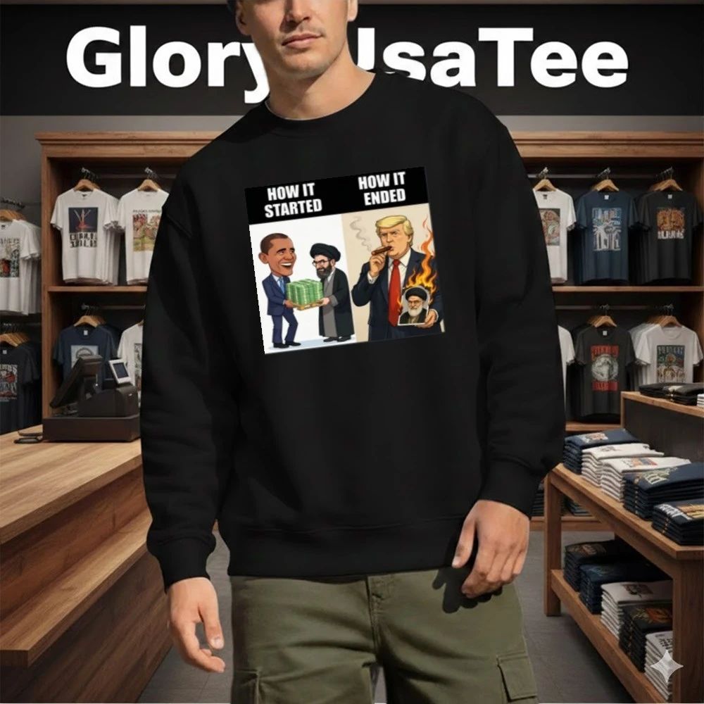 How it started how it’s ended Ali Khamenei Obama Trump T-Shirt