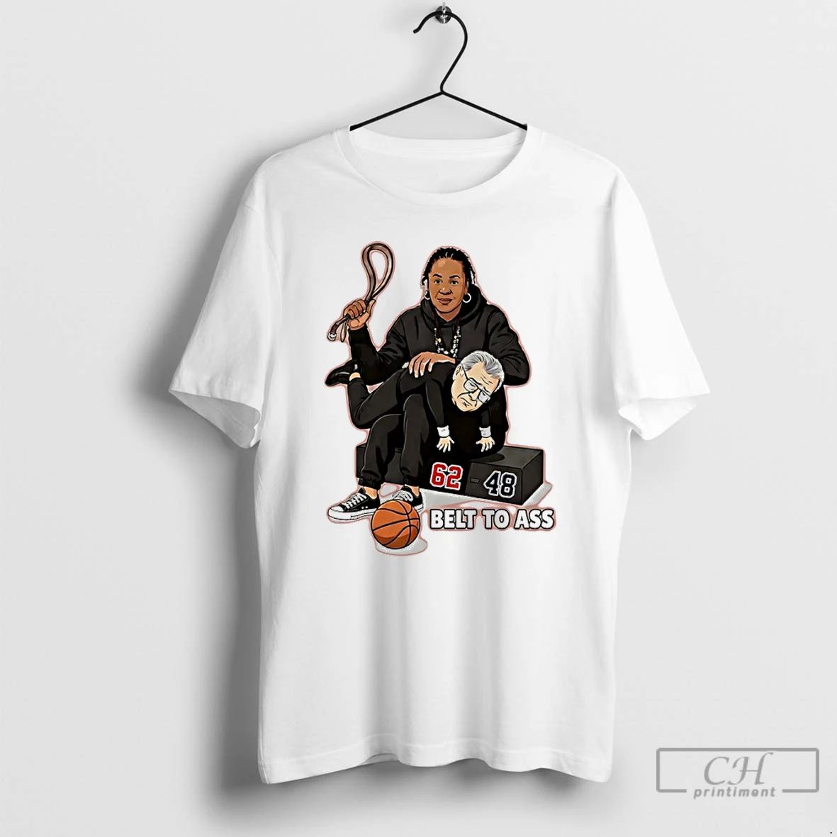 Premium Dawn Staley Belt To Ass Geno Auriemma South Carolina 62 48 Uconn T Shirts