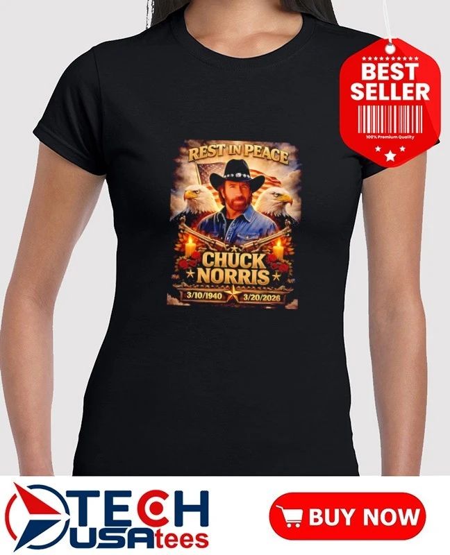 Rest in peace Chuck Norris 1940-2026 graphic shirt by ashbubble