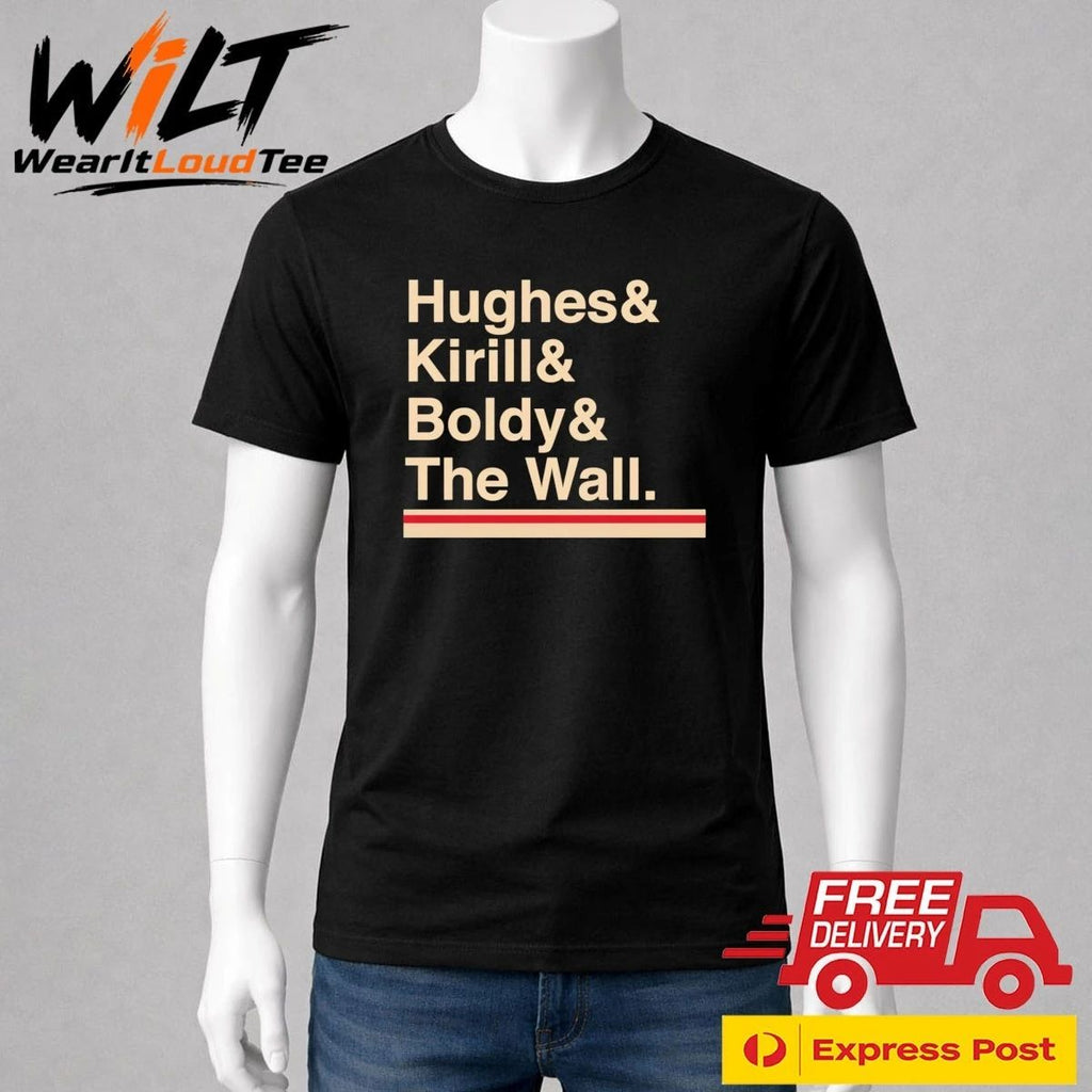 Minnesota Hockey Hughes Kirill Boldy The Wall Shirt