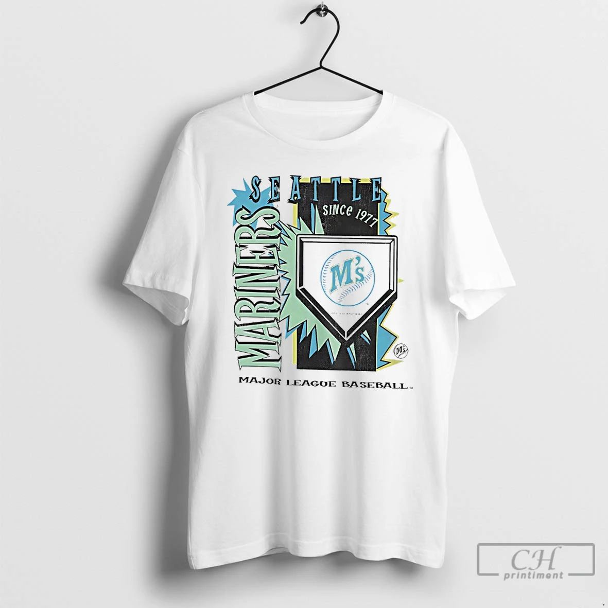 Premium Seattle Mariners 1977 Mlb Cooperstown Neon Field Shock