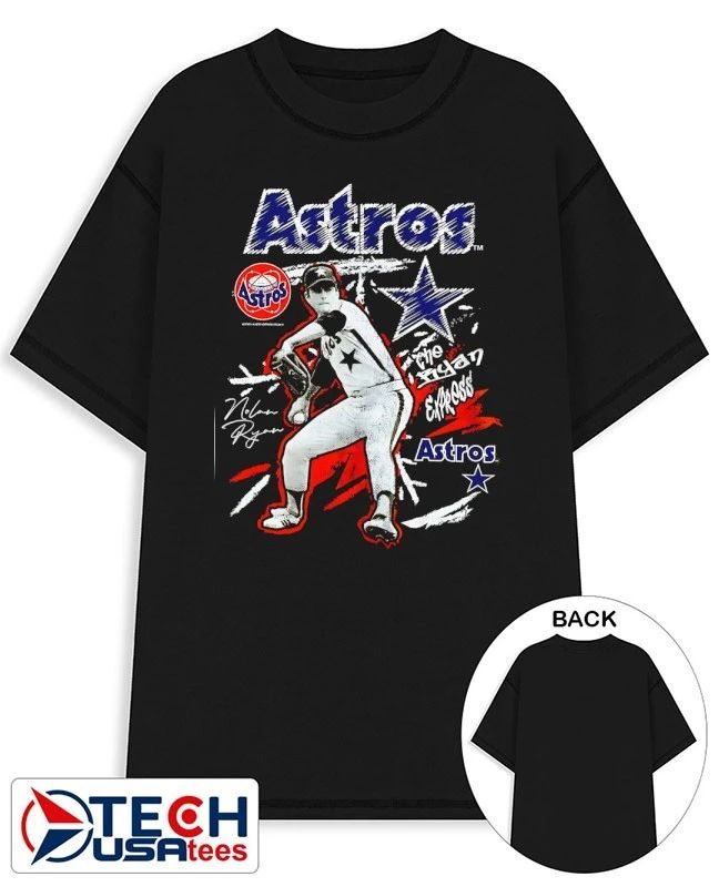 Nolan Ryan Houston Astros chalked up player shirt