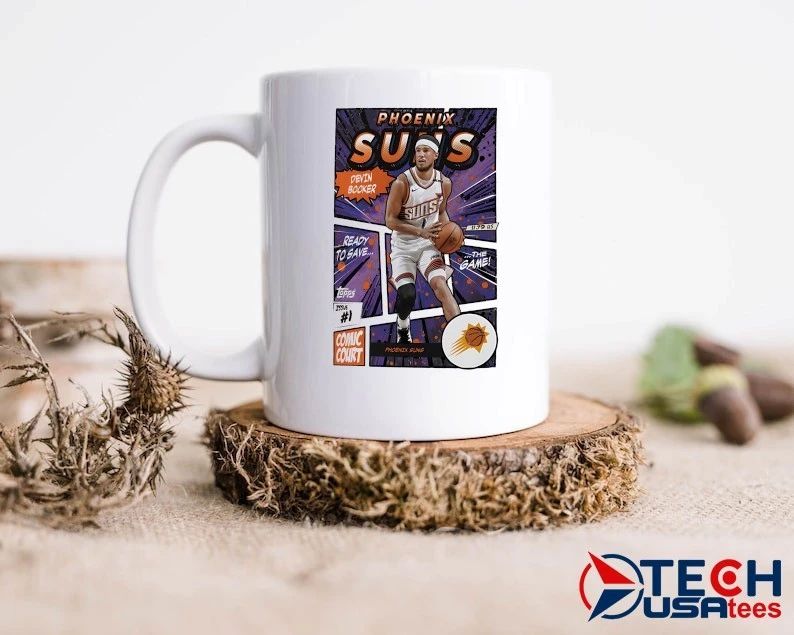 Devin Booker Phoenix Suns Topps comic shirt