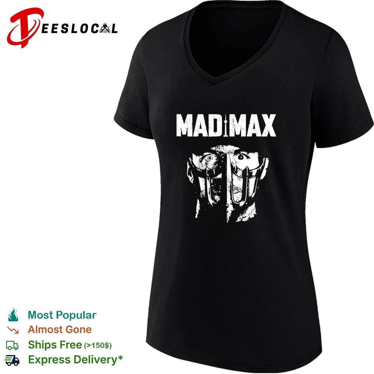 Mad Max Tom Hardy Mask Fury Road Post-Apocalyptic T-shirt