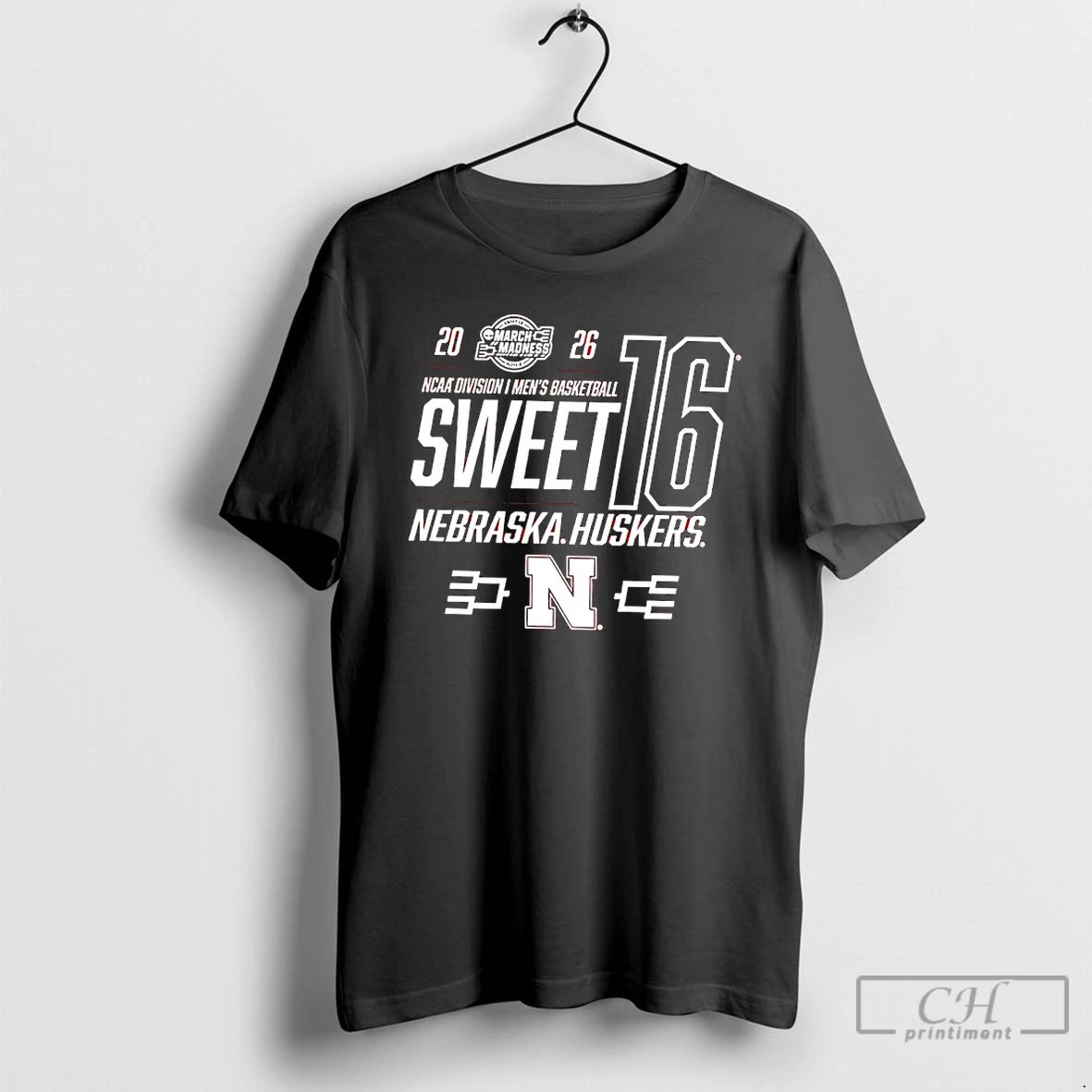 Classic Nebraska Cornhuskers Red 2026 Ncaa March Madness Sweet 16 Bound