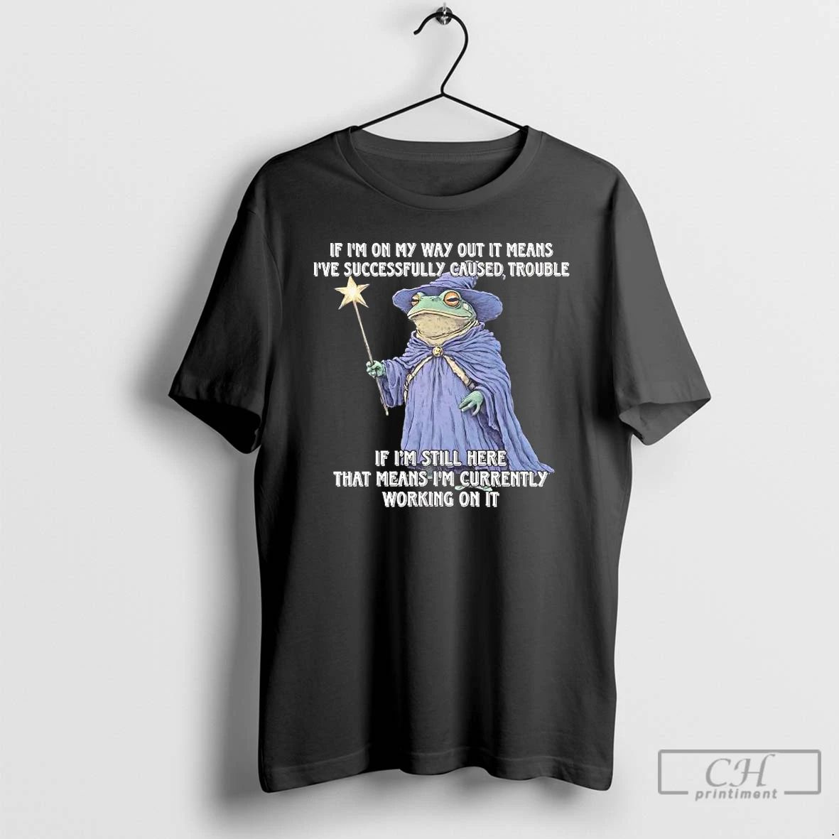 Classic Wizard Frog If Im On My Way Out It Means Ive Successfully T Shirts