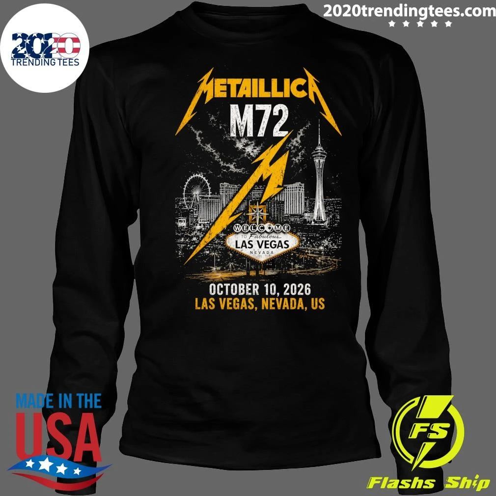 Metallica M72 Welcome To Fabulous Las Vegas Nevada October 10, 2026 Las Vegas, Nevada, U.S Shirt