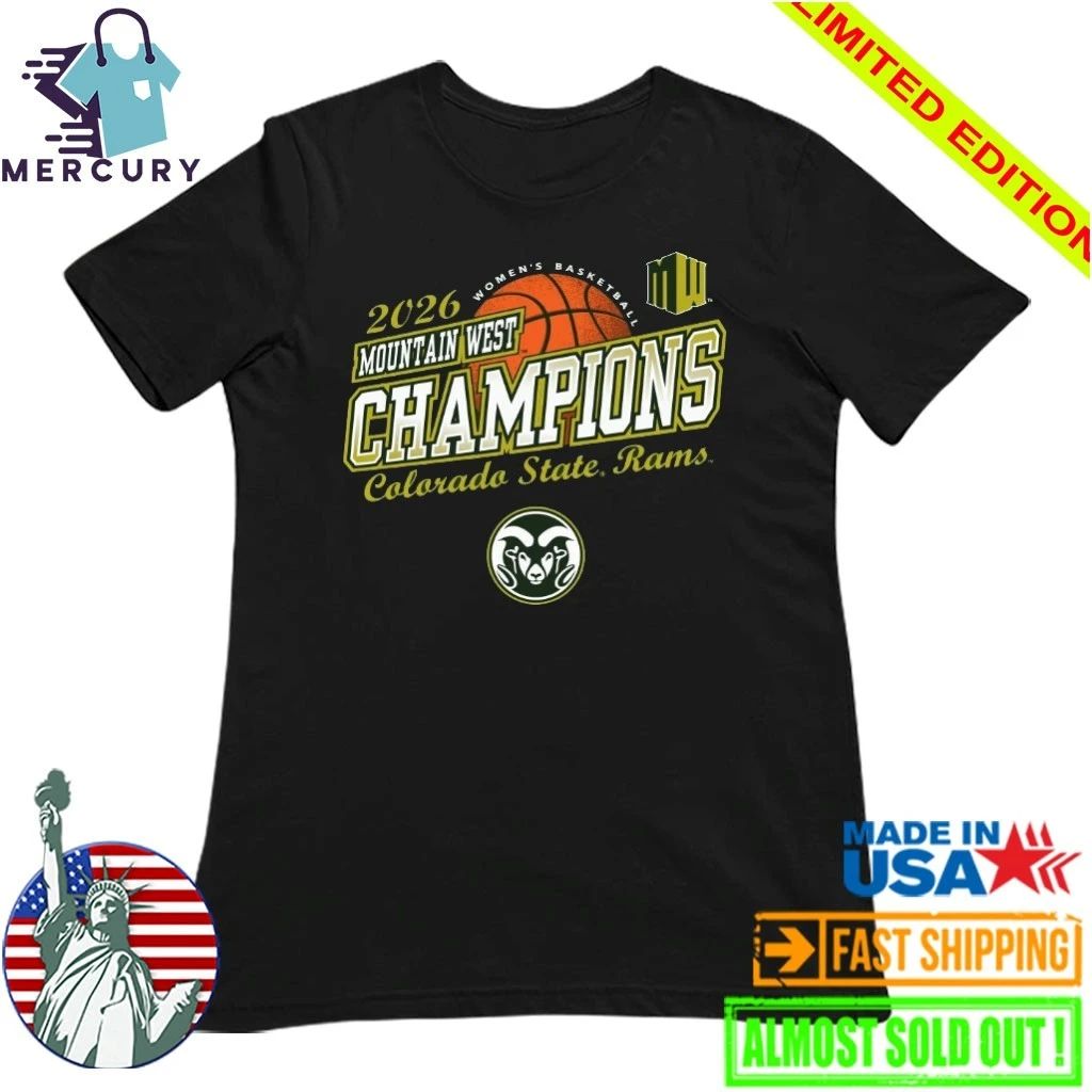 Colorado State Rams Women’s Basketball 2026 Mountain West Tournament Champions Shirt