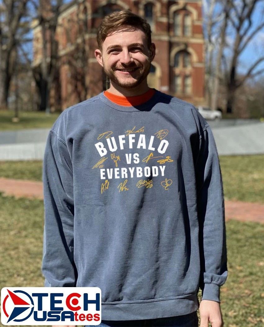 Buffalo Sabres Hockey vs everybody signatures shirt