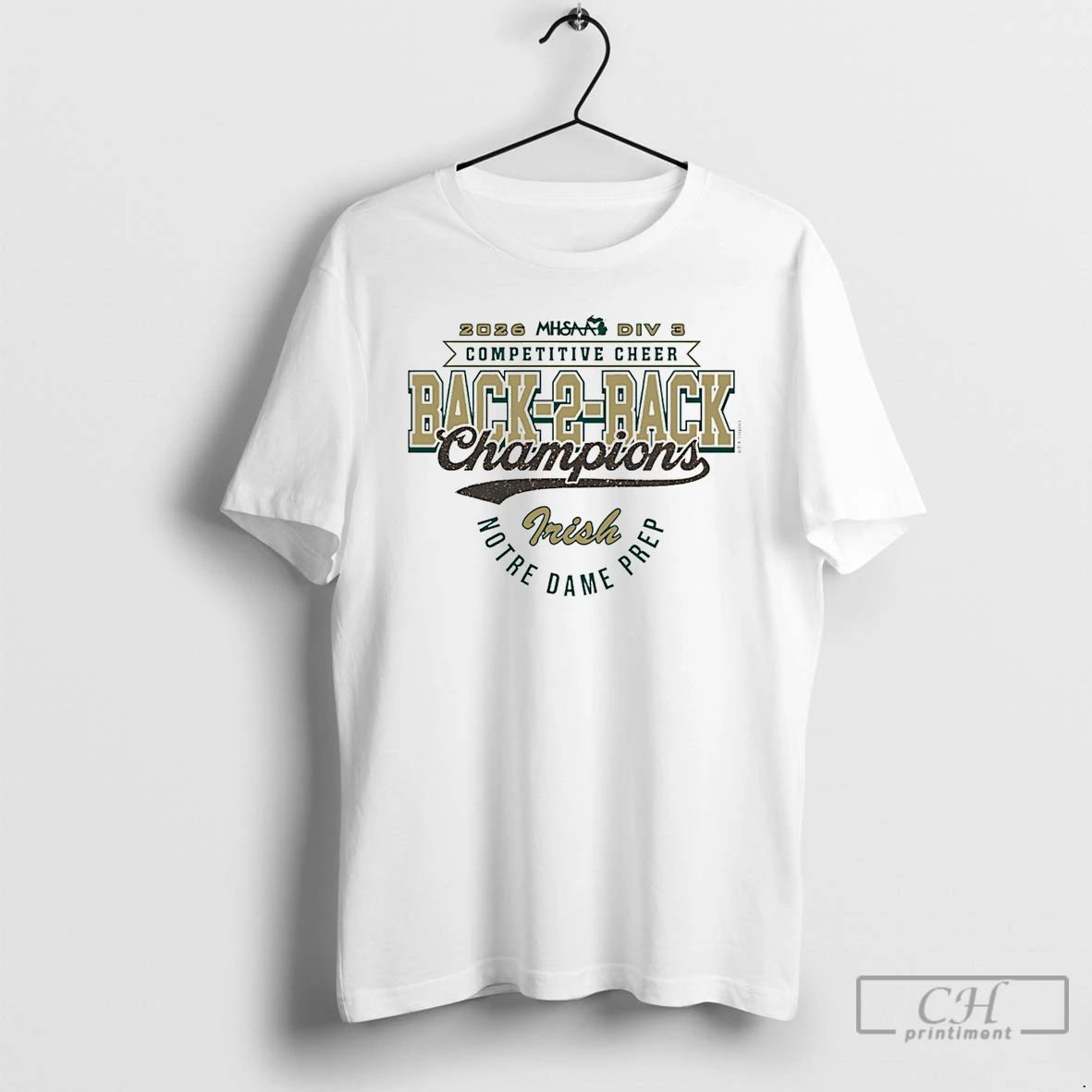 Classic 2026 Mhsaa Cheer D3 Back 2 Back Champions Notre Dame Prep T Shirts Sweater