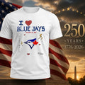 Toronto Blue Jays Tiny Turnip Toddler I Heart Shirt